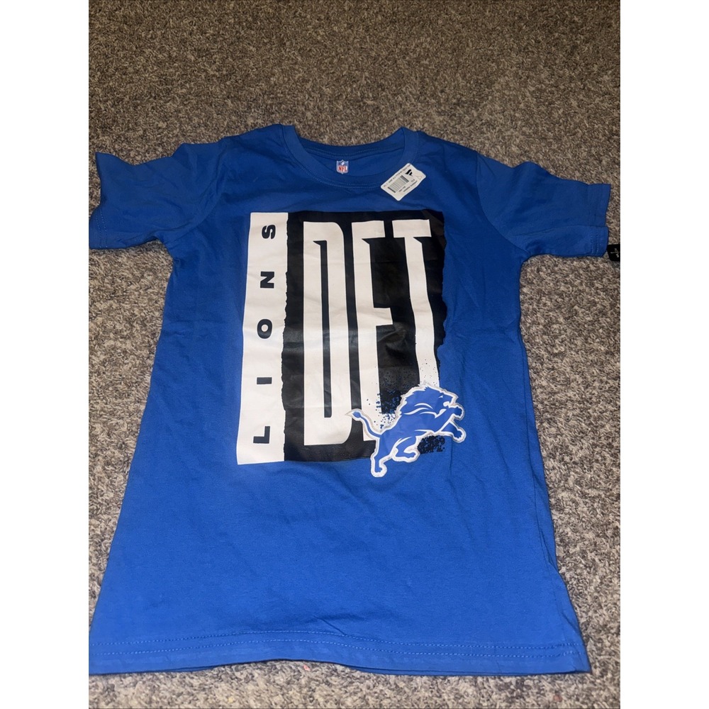 Detroit Lions Outerstuff Youth Tear It Up T-Shirt -‎ Blue Size M 10-12